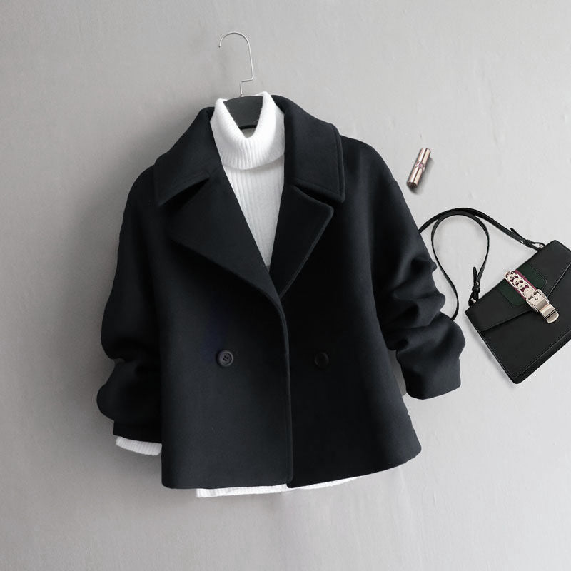 Women's Woolen Preppy Style Jacket