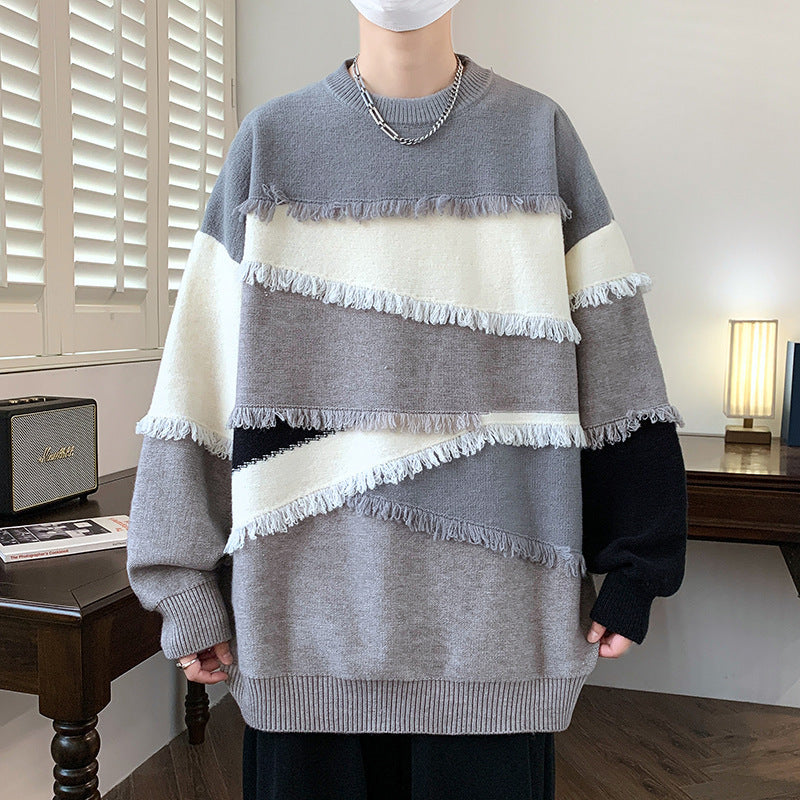 Long Sleeve Sweater Men's Knitwear Korean Style