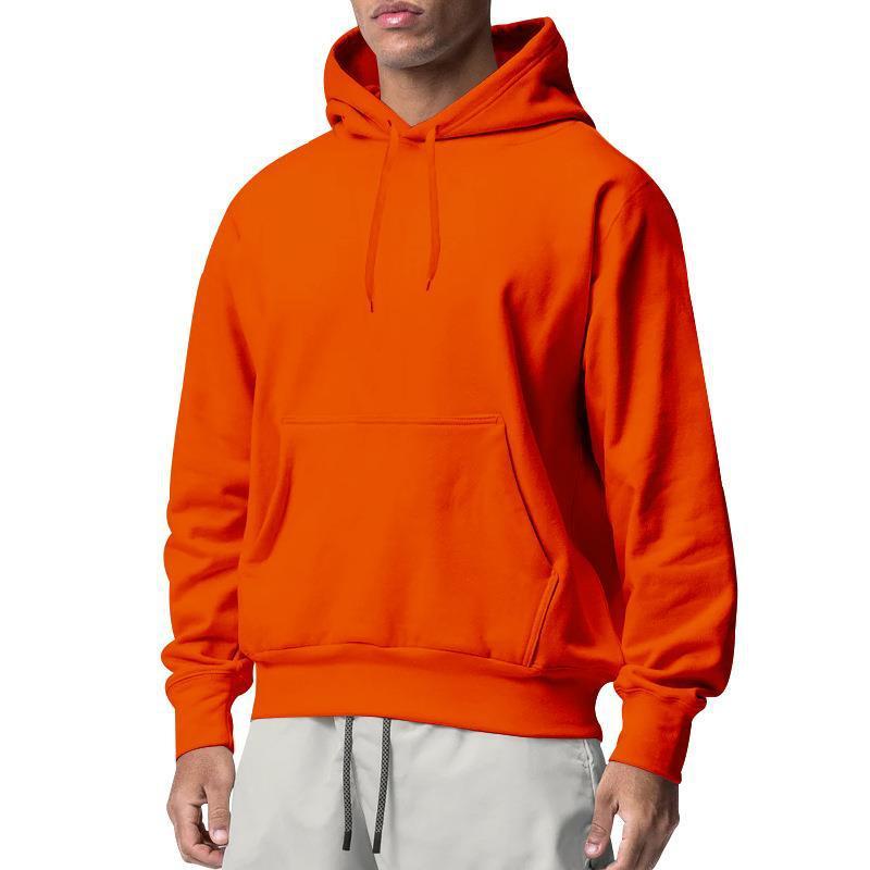 Men's Sports Solid Color Fleece Sweater Hoodie