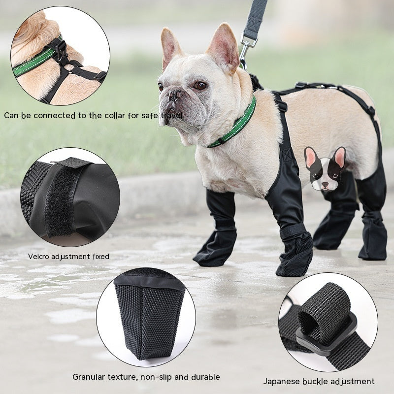 Waterproof Dog Shoes Adjustable Dog Boots Pet Breathbale Shoes