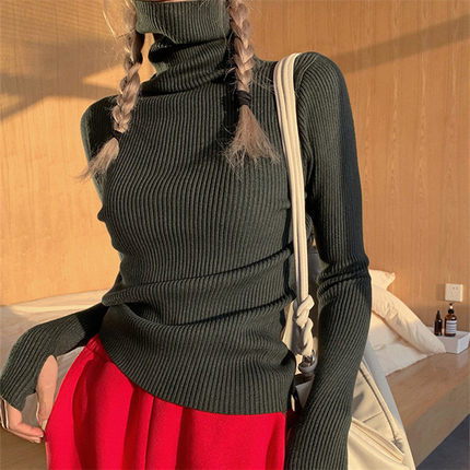 Women's High Collar Thickened Turtleneck Sweater