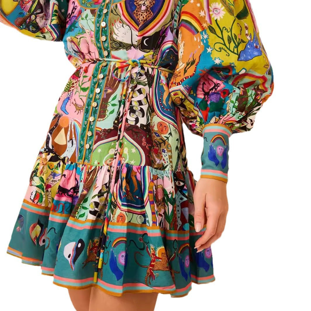 Casual  Printing Temperament Wild Dress