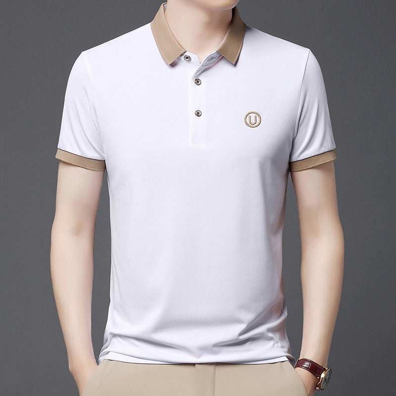 Polo Shirt Men's Business Casual Short Sleeve