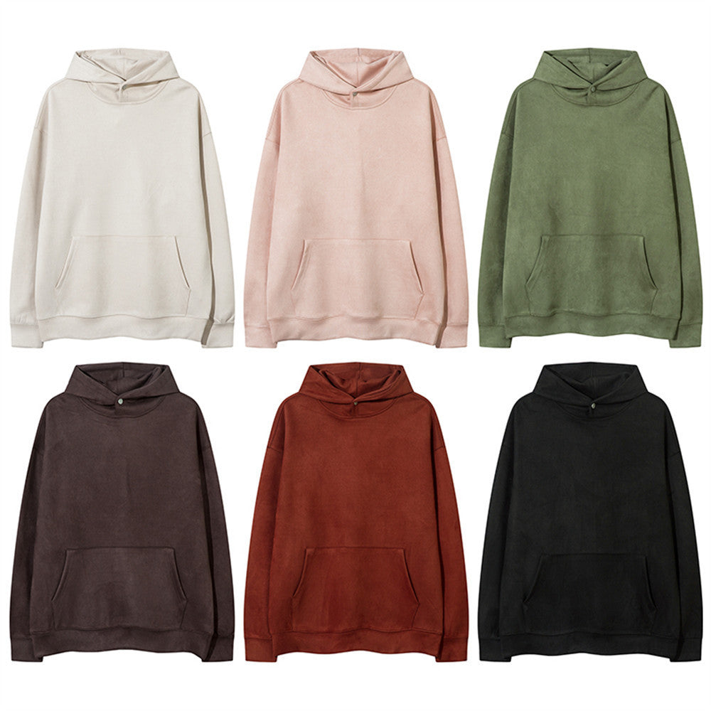 Pure Color All-match Hoodie Trendy Brand Men