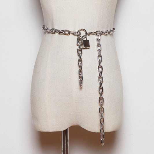 All-match Iron Chain Belt Hip-hop Personality Decoration With Skirt