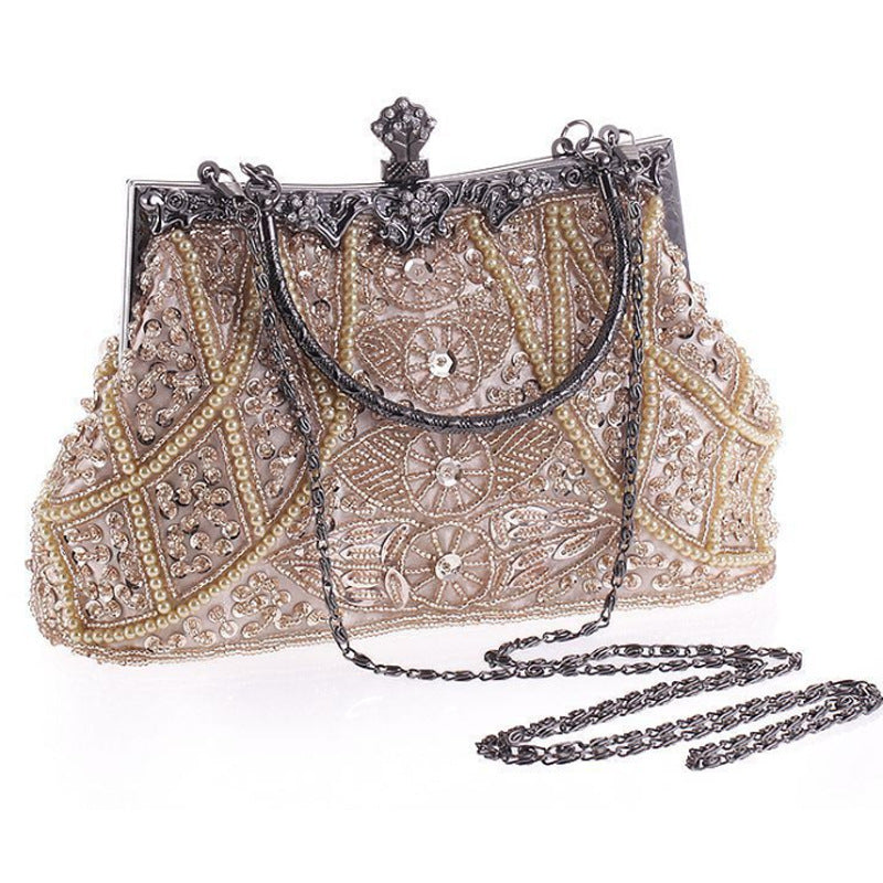 Ladies Hand Beaded Embroidered Evening Handbag