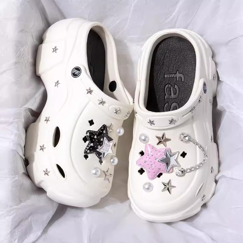 7CM High-top Hole Shoes Sweet Cool Style