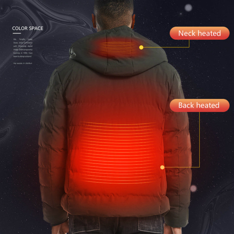 Unisex Cotton Coat USB Smart Electric Heated Jackets