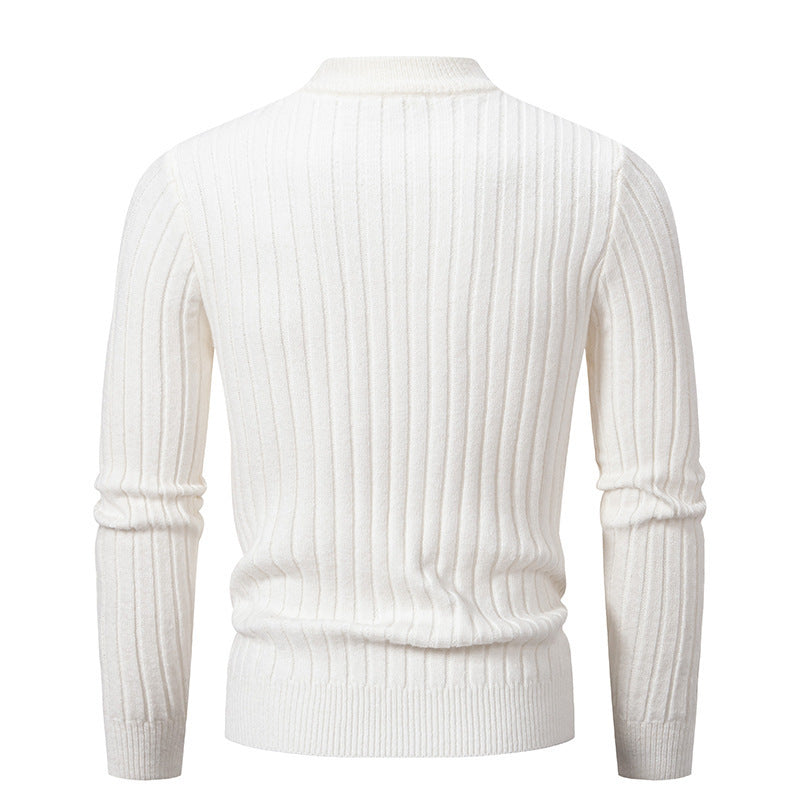 Men's Sweater Twisted Round Neck Pullover