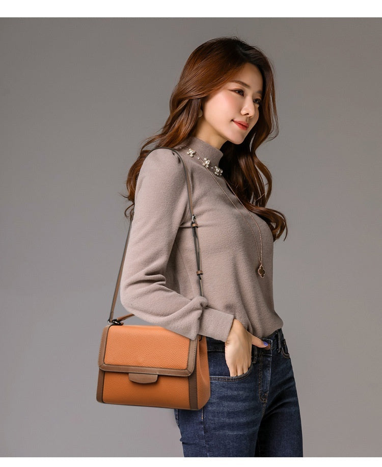 Fashionable Stylish Soft Leather Textured Handbag