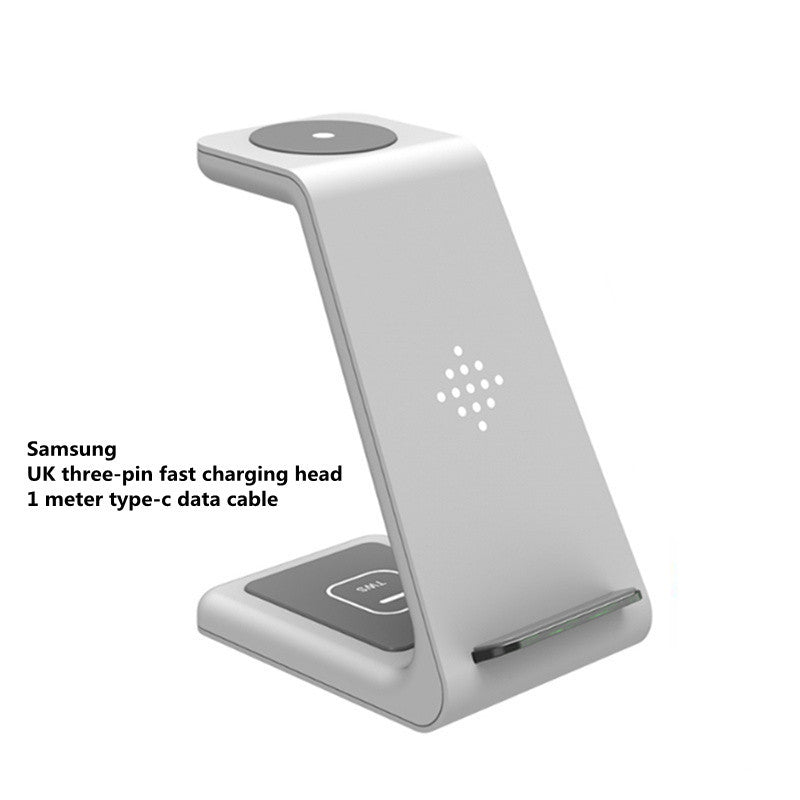 3 In 1 Fast Charging Station Wireless Charger Stand Wireless Quick Charge Dock For Phone Holder