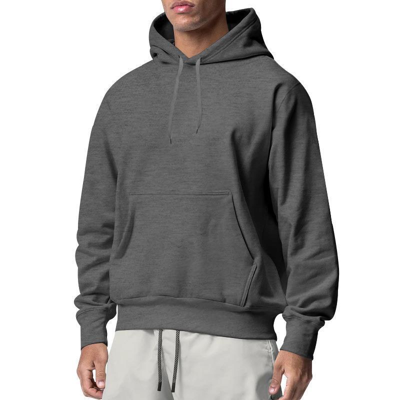 Men's Sports Solid Color Fleece Sweater Hoodie