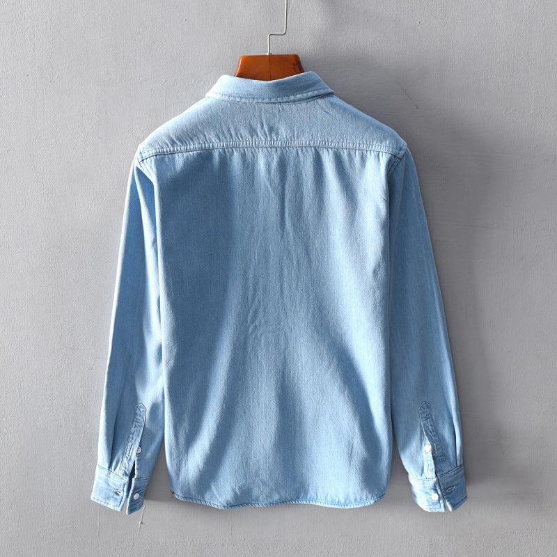 Plush Denim Long Sleeved Shirt