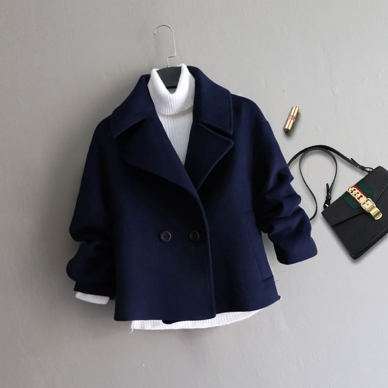 Women's Woolen Preppy Style Jacket