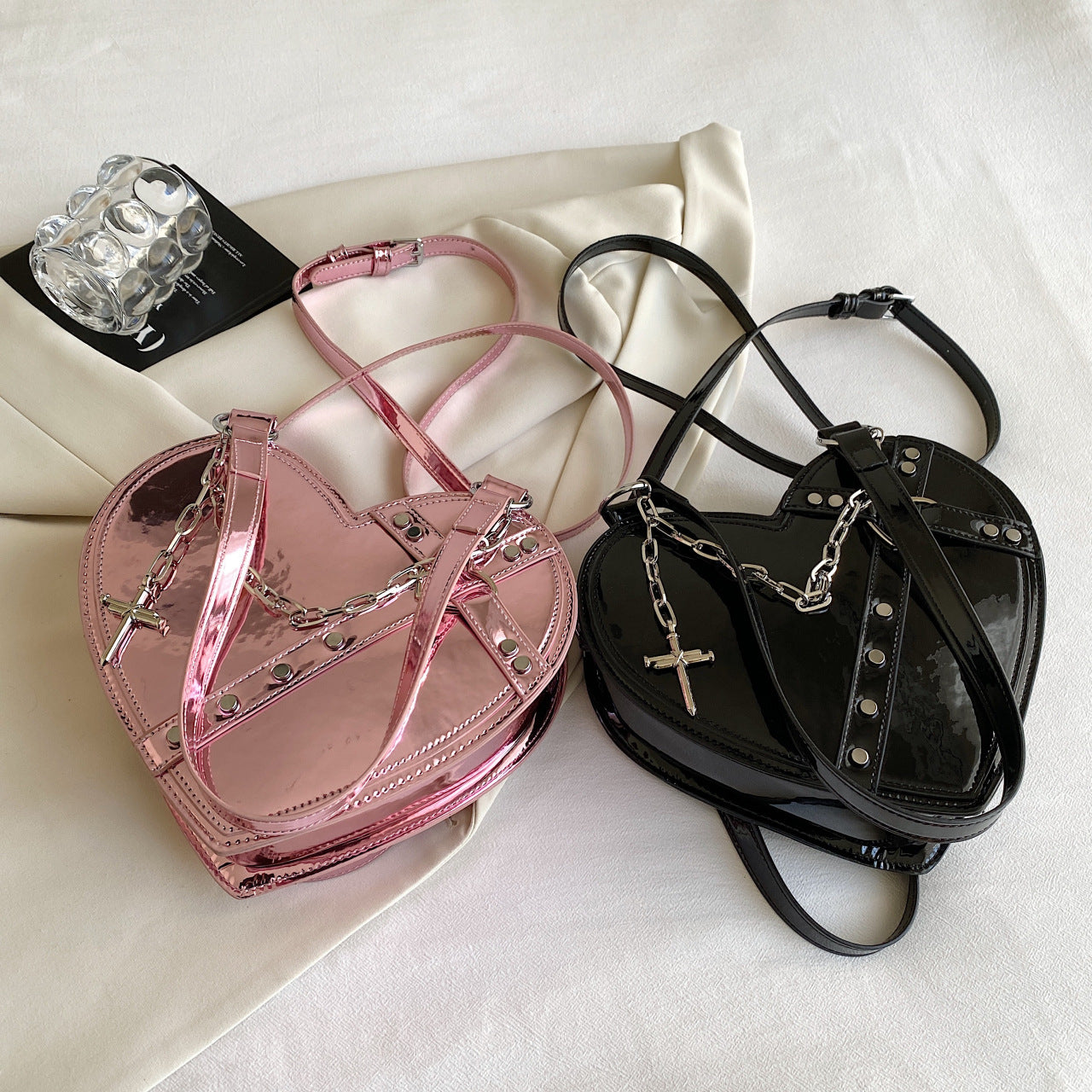 Chain Heart-shaped Bags Large Capacity Love Shoulder Bag