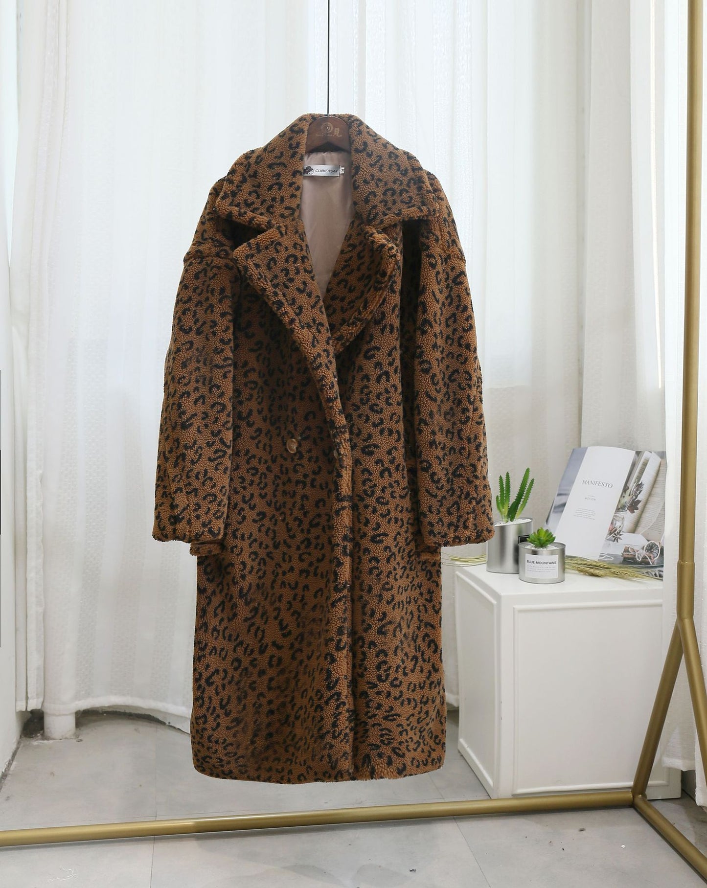 Overcoat Sheep Sheared Fur Loose Jacket