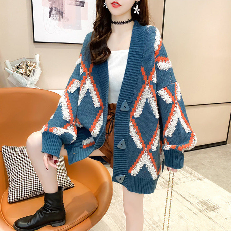 Women's Spring And Autumn Knitted Cardigan