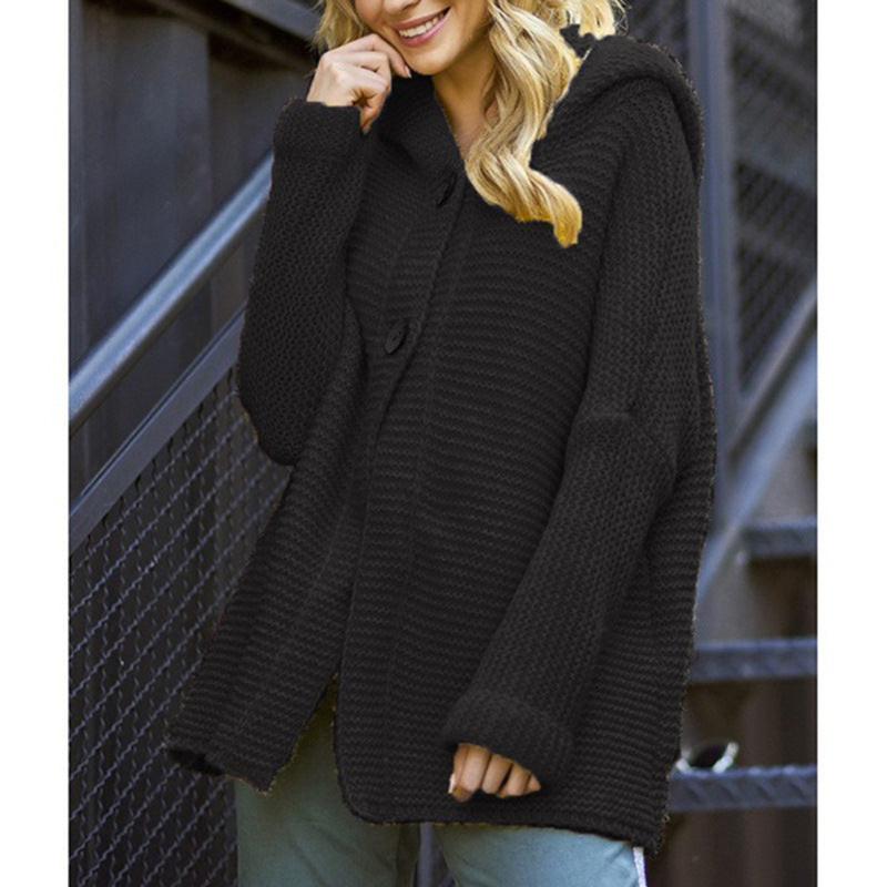 Women's Solid Color Knitted Cardigan