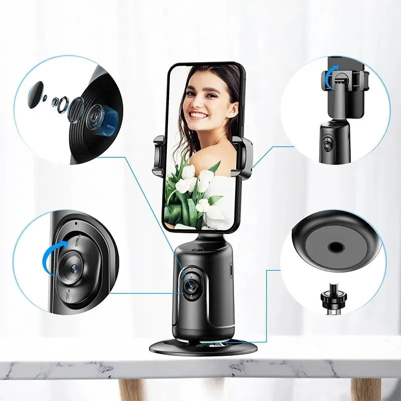 Face Tracking Auto Phone Holder For Smartphone Video Vlog Live Stabilizer Tripod