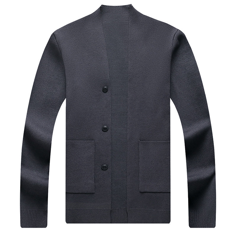 Men's Cardigan Simple Business Casual Knitted Jacket