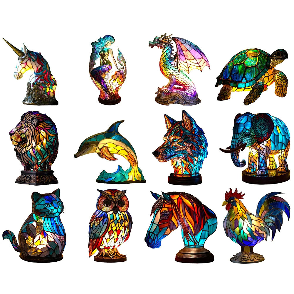 3D Colored Animal Light Desk Lamp Animal Series