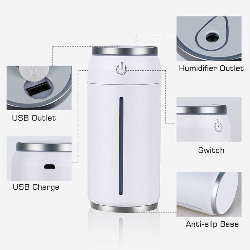 Car Humidifier 220ML Mini USB Aroma Diffuser