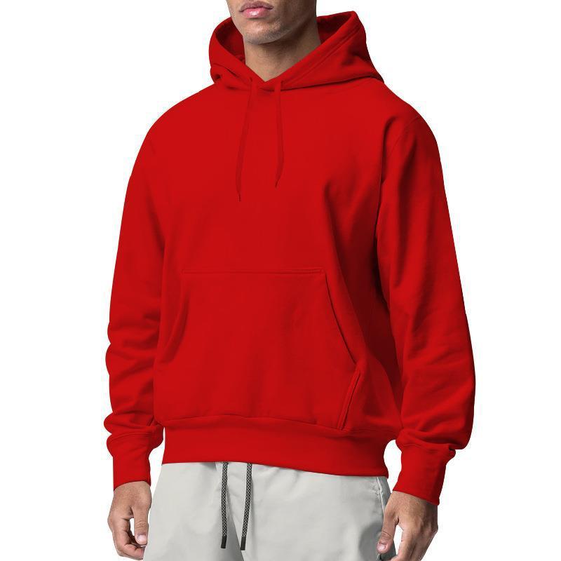 Men's Sports Solid Color Fleece Sweater Hoodie