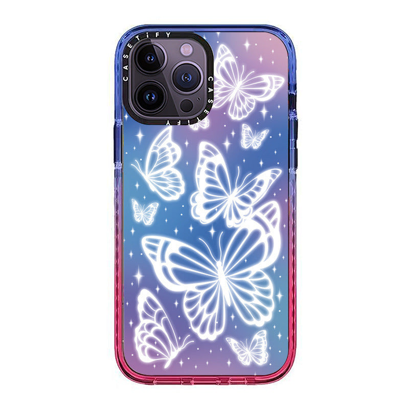 Graffiti Gradual Change Creative Butterfly Mobile Phone Shell