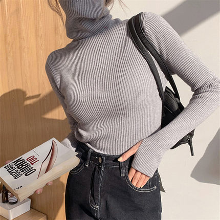 Women's High Collar Thickened Turtleneck Sweater