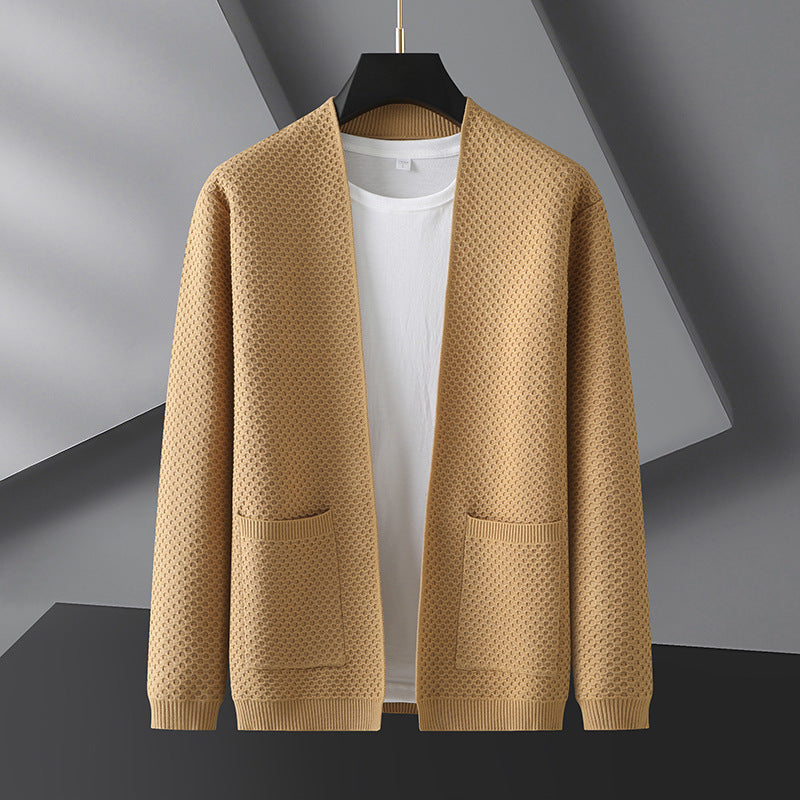 Men's Cardigan Knit Casual Plus Size Coat