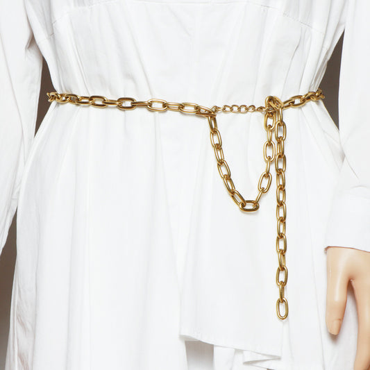 Chain With Shirt Dress And Jeans Accessories