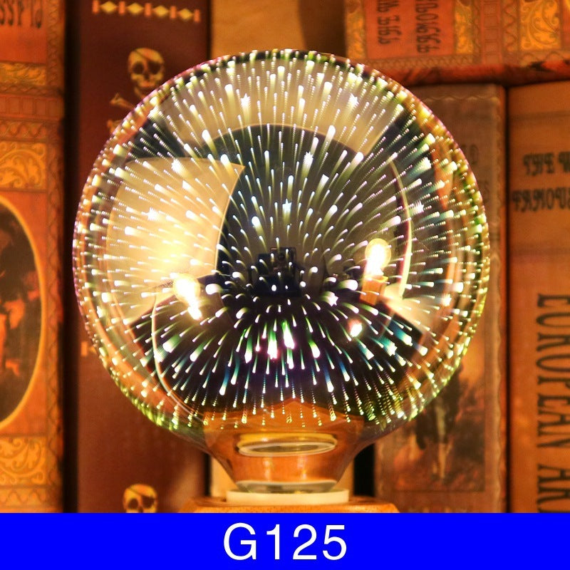 3D Fireworks Decorative Light Bulb Christmas Lights