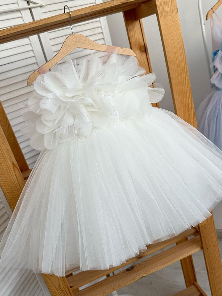 Wedding Children's Simplicity Puffy Yarn Dress