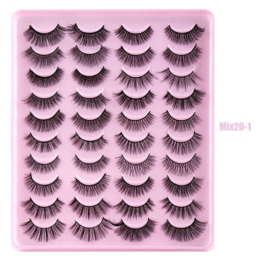 Mixed Natural Thick Simulation Chemical Fiber Long Eyelash