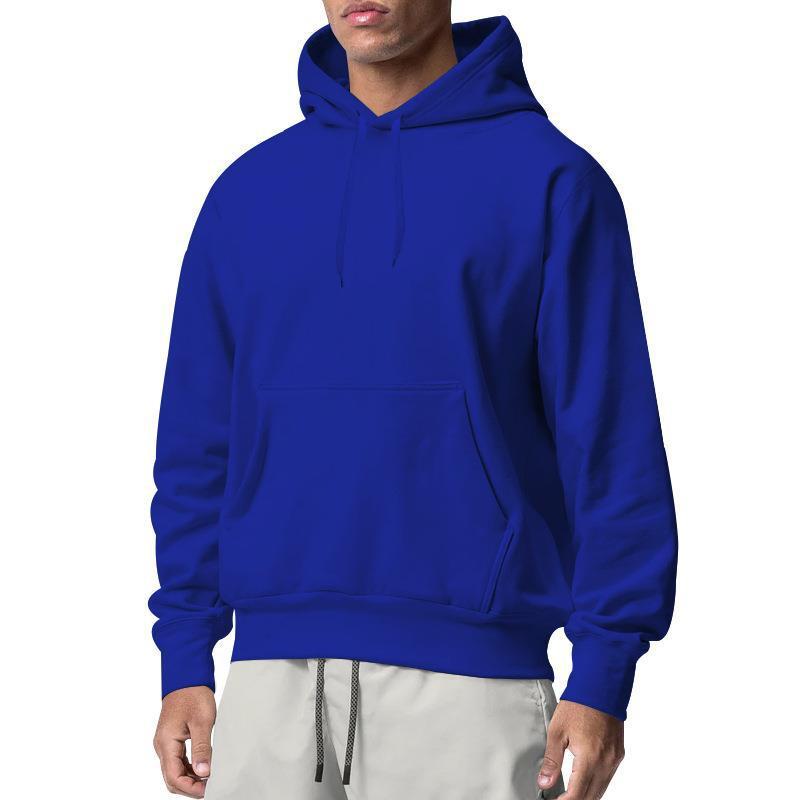 Men's Sports Solid Color Fleece Sweater Hoodie