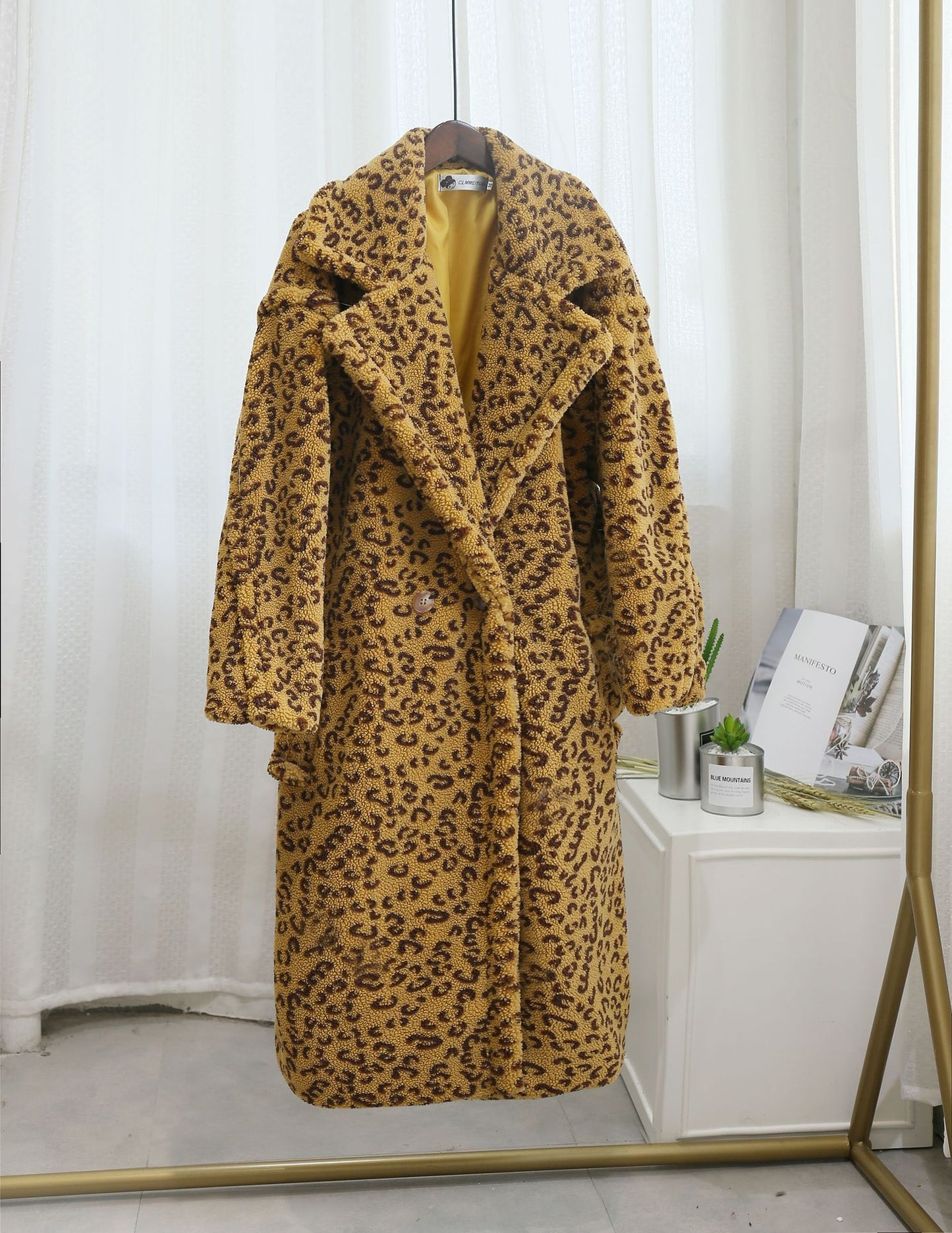 Overcoat Sheep Sheared Fur Loose Jacket