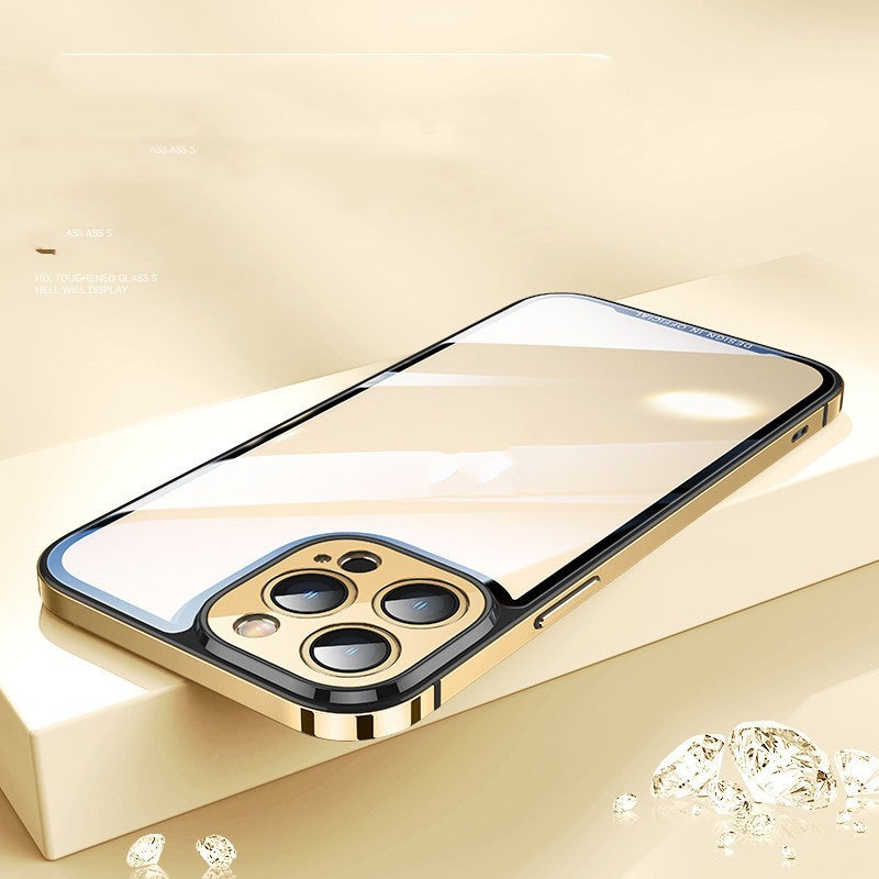 Metal Frame Frosted Mobile Phone Case