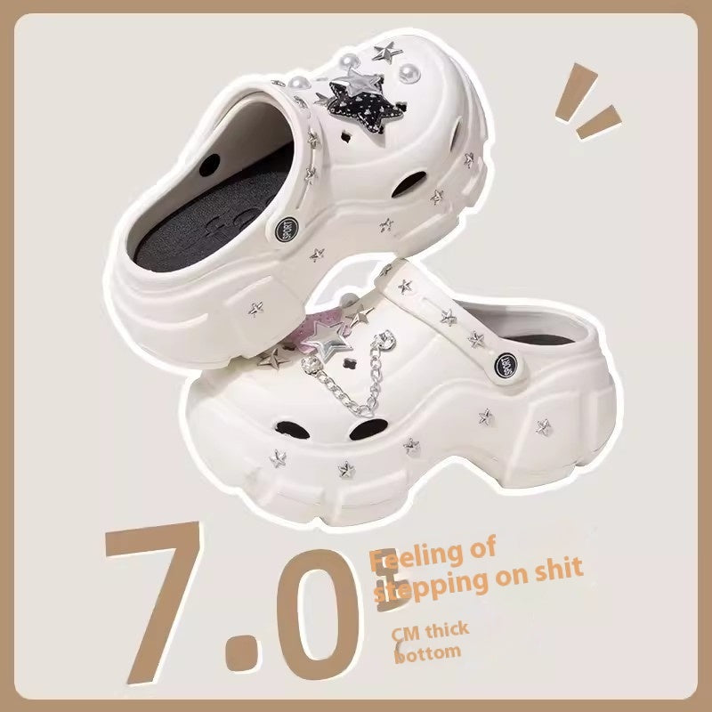 7CM High-top Hole Shoes Sweet Cool Style