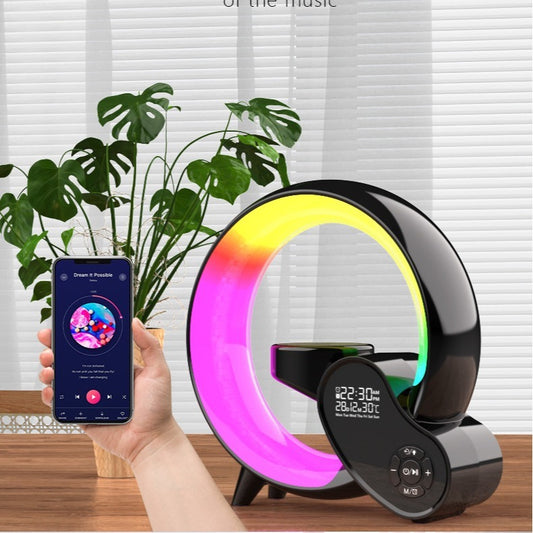 Smart Remote Control Atmosphere Colorful Lighting Bluetooth Audio Digital Display Alarm Clock