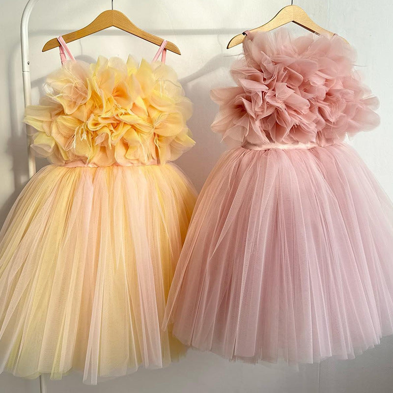 Wedding Children's Simplicity Puffy Yarn Dress