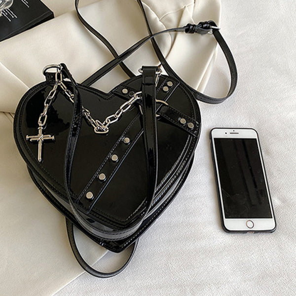 Chain Heart-shaped Bags Large Capacity Love Shoulder Bag