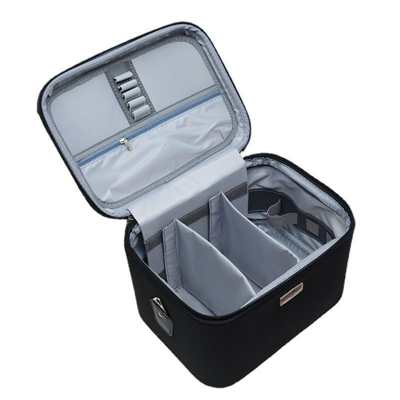 Waterproof Nylon Cosmetics Case Multi-layer Large Capacity